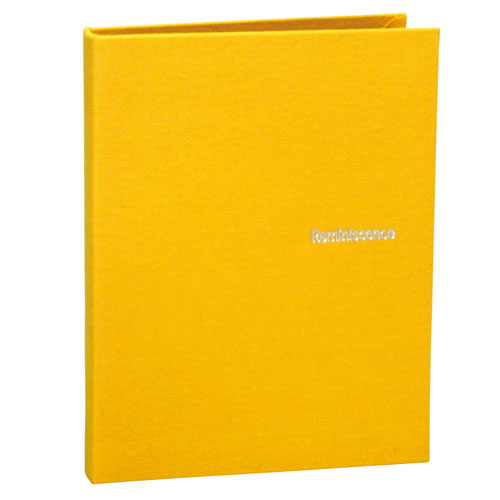 【セキセイ】レミニッセンス　ミニポケットアルバム　カードサイズ８０枚　ポケット黒（イエロー） １冊/XP-80C-50