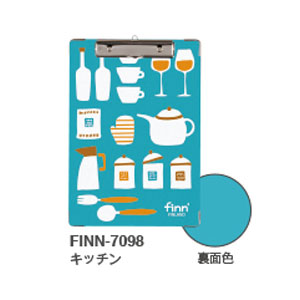 【セキセイ】フィンダッシュ　クリップボード　Ａ４　ＦＩＮＮ－７０９８（キッチン） １枚/FINN-7098