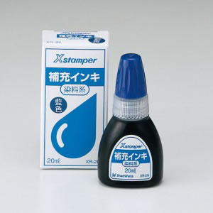 【シヤチハタ】染料系インキ２０ｃｃ　藍（アイイロ） １個/XR-2Nアイイロ