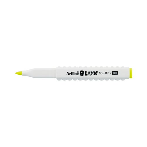 【シヤチハタ】アートライン　ＢＬＯＸ　ブロックス　カラー筆ペン　蛍光（イエロー） １本/KTX-FF-Y