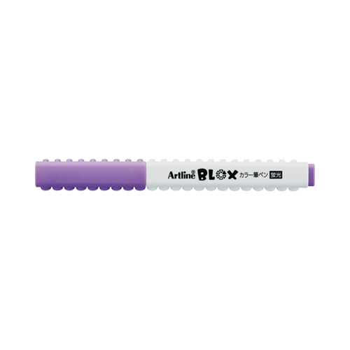 【シヤチハタ】アートライン　ＢＬＯＸ　ブロックス　カラー筆ペン　蛍光（パープル） １本/KTX-FF-V