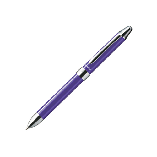 【ぺんてる】ビクーニャＥＸ１シリーズ多機能ペン　２色ボールペン０．７（黒・赤）＋シャープ０．５（バイオレット） １本/BXW1375V