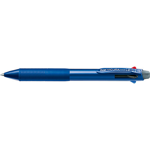 【ぺんてる】ビクーニャ　多機能ペン　３色ボールペン０．５（黒・赤）＋シャープペン０．５（ブルー） １本/BXW455C