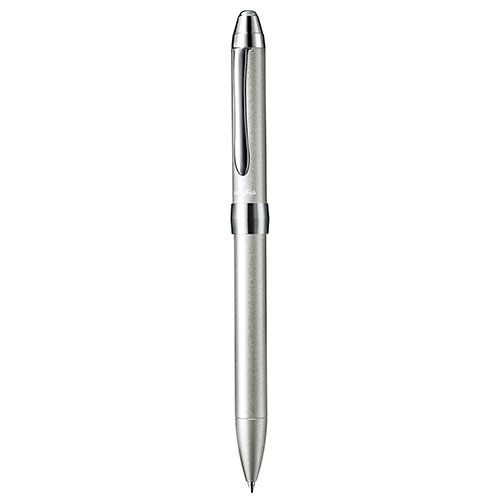 【ぺんてる】ビクーニャＥＸ３シリーズ　多機能ペン　２色ボールペン０．７（黒・赤）＋シャープペン０．５（シルバー） １本/BXW3375Z
