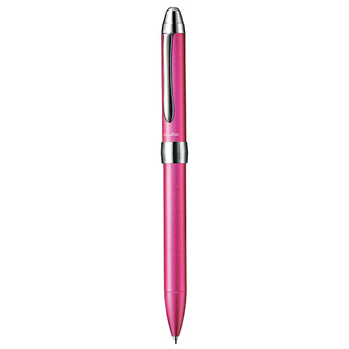【ぺんてる】ビクーニャＥＸ３シリーズ　多機能ペン　２色ボールペン０．７（黒・赤）＋シャープペン０．５（ピンク） １本/BXW3375P