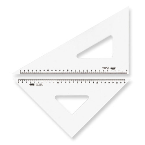 【共栄プラスチック】メタクリル三角定規　３０ｃｍ １個/A-1020