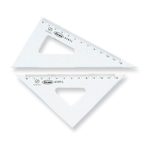 【共栄プラスチック】メタクリル三角定規　１５ｃｍ １個/A-520
