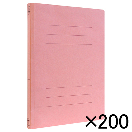 【ナカバヤシ】フラットファイルＥＪ　Ａ４判タテ型（背幅１８ｍｍ）　２００冊入（ピンク） ２００冊/フF-EJ80PX200