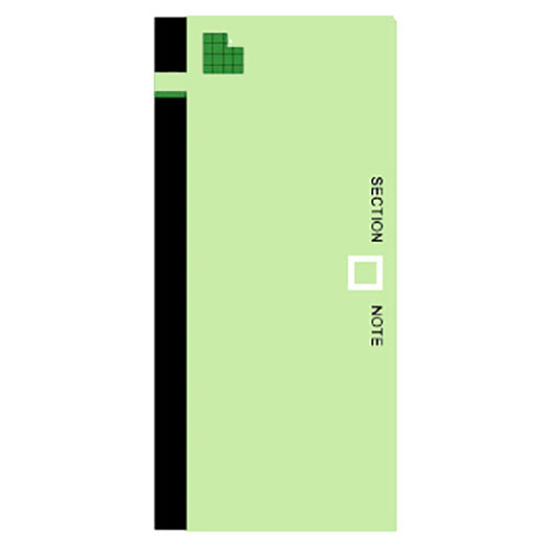 【コレクト】セクションノート　紙幣　ライトグリーン/CN-102-LG