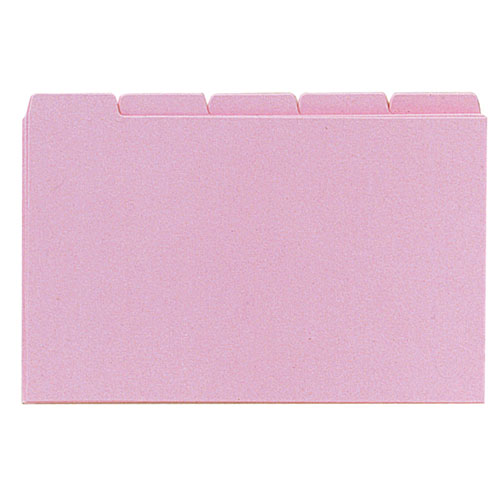 見出しカード　８×５　５ツ山　ピンク