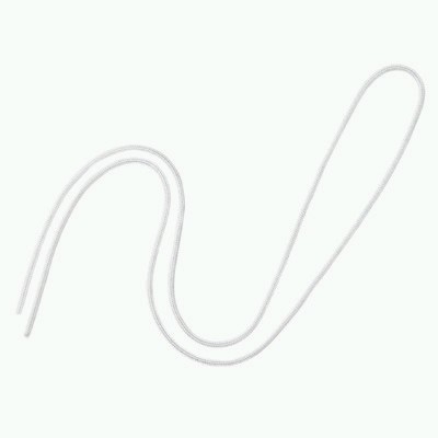 【オープン】名札用パーツ　丸紐（白） １００本/NB-312-WH