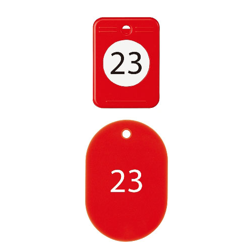 【オープン】クロークチケット　２１〜４０　赤（赤） １箱/BF-151-RD