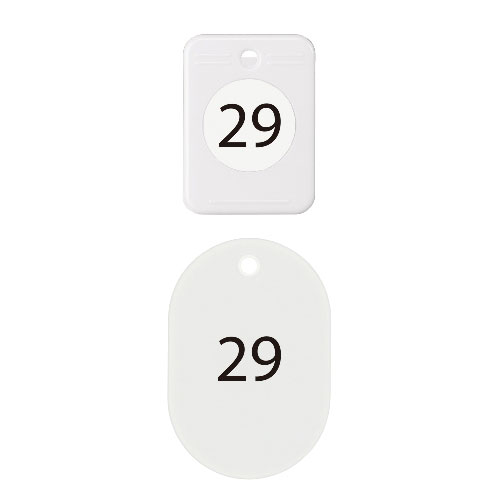 【オープン】クロークチケット　２１〜４０　白（白） １箱/BF-151-WH
