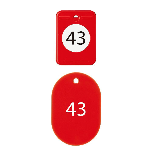 【オープン】クロークチケット　４１〜６０（赤） １箱/BF-152-RD