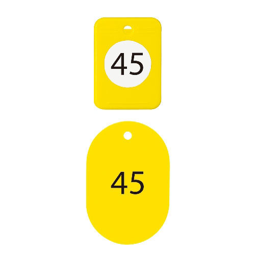 【オープン】クロークチケット　４１〜６０（黄） １箱/BF-152-YE