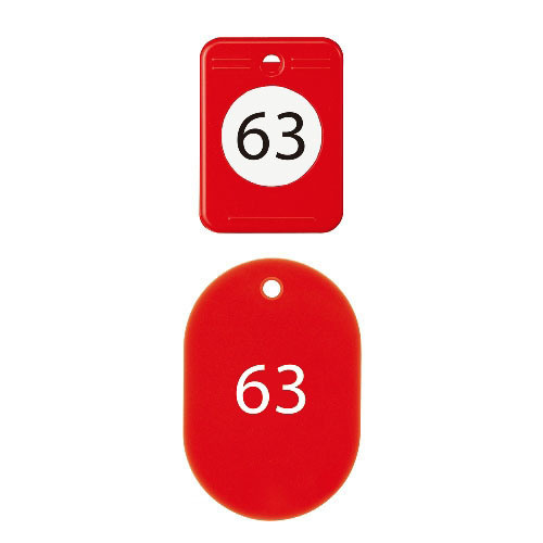 【オープン】クロークチケット　６１〜８０（赤） １箱/BF-153-RD