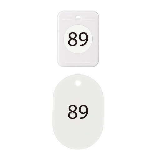 【オープン】クロークチケット　８１〜１００（白） １箱/BF-154-WH