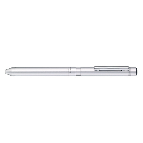 【ゼブラ】シャーボＸ　ＬＴ３　２色ボールペン＋シャープペン用　軸（シルバー） １本/SB22-S