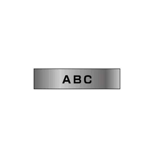 【ブラザー】ピータッチ用テープカートリッジ　メタリックラミネートテープ　８ｍ　１２ｍｍ幅（銀（つや消し）　黒文字） １巻８ｍ/TZe-M931