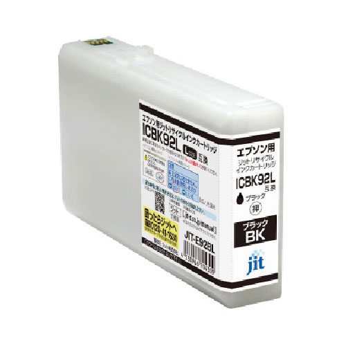 【ジット】インクジェットカートリッジ JIT E92BL (ICBK92L) エプソン用 リサイクル　ＨＷＪＩ５８０ １個/JIT-E92BL