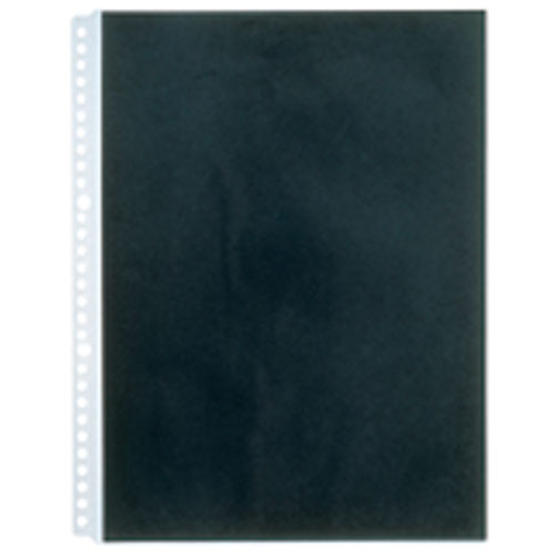 【キングジム】クリアーファイル　カラーベース差し替え式　Ａ４判タテ型用ポケット（１３９・１３９Ｗ用）（黒） １０枚/103CPクロ