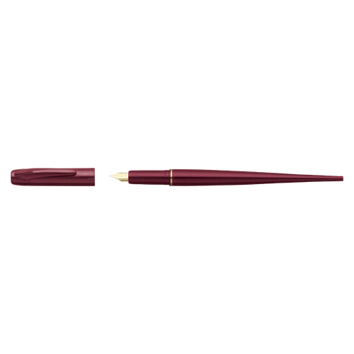 【プラチナ万年筆】万年筆　デスクペン　線幅：極細　レッド １本/DPQ-700A#10
