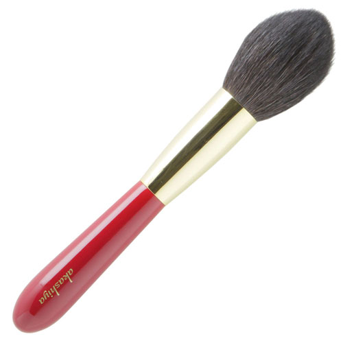【あかしや】化粧筆　パウダーチーク（丸）（赤） １本/H1-RG