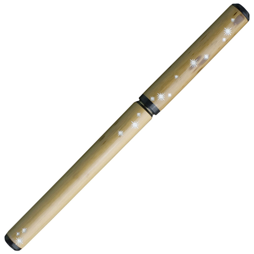 【あかしや】天然竹筆ペン　モダン柄　星（桐箱入） １本/AK3200MK-48
