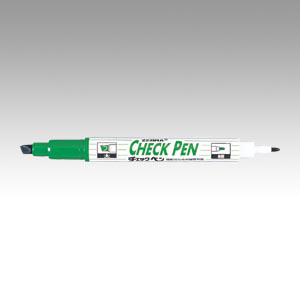 チェックペン　緑