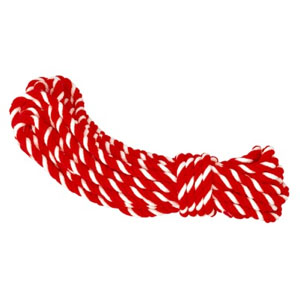 【ササガワ】紅白ロープ　アクリル製　式典　イベント　会場　祭り　式　祝い　幕 １本/40-6555
