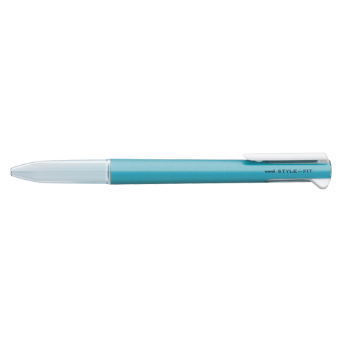 【三菱鉛筆】スタイルフィット　３色ホルダー（クリップ付）（メタリックブルー） １本/UE3H208M.33