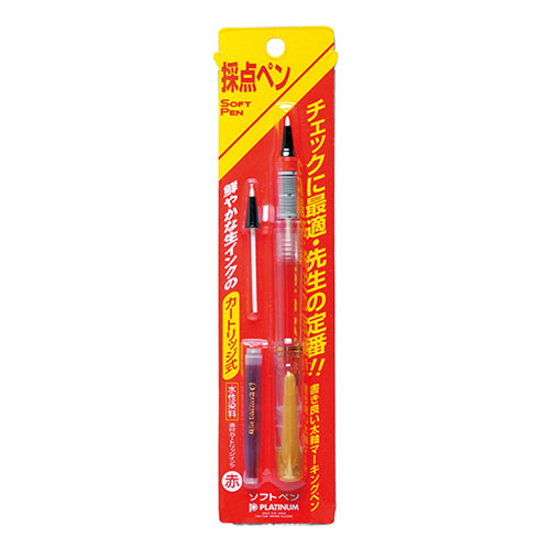 【プラチナ万年筆】ソフトペン　（０．５ｍｍ）（透明） １本/STB-800A #4 パック