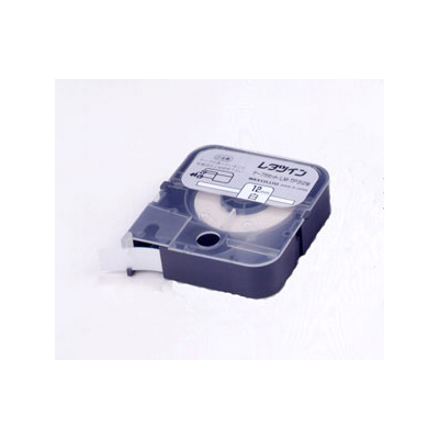 【マックス】チューブマーカー・レタツイン専用消耗品　テープカセット　１２ｍｍ幅（白ラベル） １巻８ｍ/LM91037