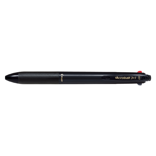 【パイロット】アクロボール３＋１　０．７ｍｍ　３色ボールペン＋０．５ｍｍシャープ（本体色：ブラック） １本/BKHAB-50F-B