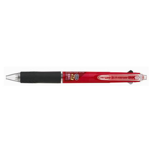 【三菱鉛筆】ジェットストリーム　２＆１　３機能ペン　２色ボールペン０．５（黒・赤）＋シャープ０．５（本体色：赤） １本/MSXE350005.15
