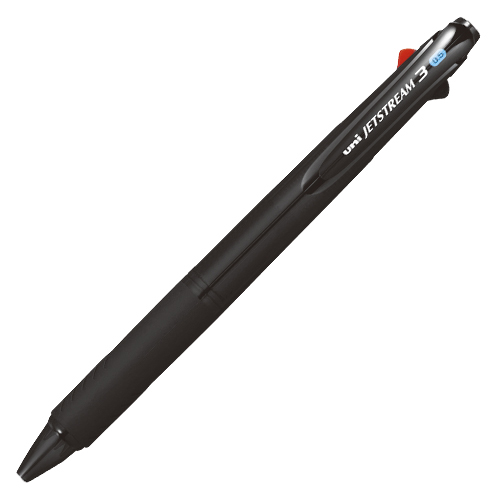 【三菱鉛筆】ジェットストリーム　３色ボールペン０．５（黒・赤・青）（本体色：透明ブラック） １本/SXE340005T.24