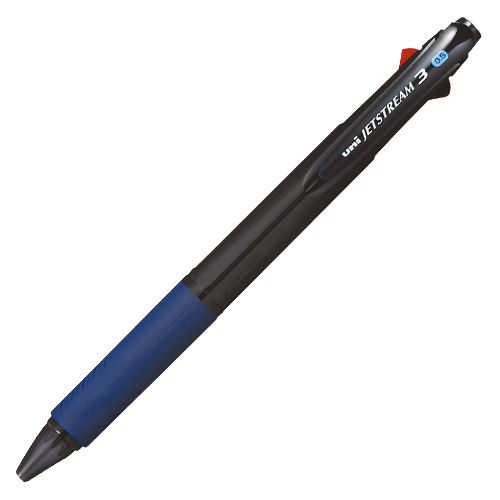 【三菱鉛筆】ジェットストリーム　３色ボールペン０．５（黒・赤・青）（本体色：透明ネイビー） １本/SXE340005T.9