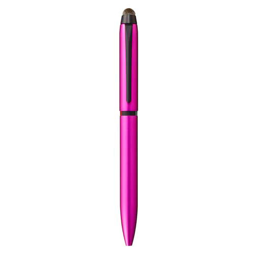 【三菱鉛筆】ジェットストリーム　スタイラス　３色ボールペン０．５（黒・赤・青）（ピンク） １本/SXE3T18005P13