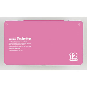 【三菱鉛筆】ユニ　パレット　色えんぴつ８８０　１２色セット　１２色セット（ピンク） １セット/K88012CPLT.13