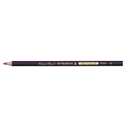【三菱鉛筆】色鉛筆　ポリカラー７５００　＃１２　紫 １Ｄ/K7500.12