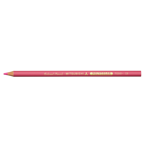 【三菱鉛筆】色鉛筆　ポリカラー７５００　＃１３　桃色 １Ｄ/K7500.13