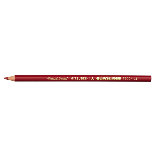 【三菱鉛筆】色鉛筆　ポリカラー７５００　＃１４　紅色 １Ｄ/K7500.14