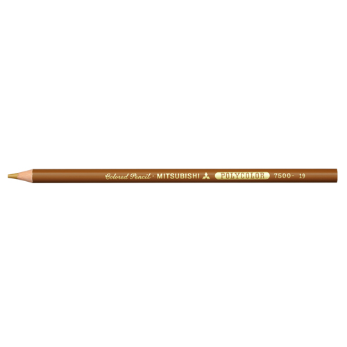 【三菱鉛筆】色鉛筆　ポリカラー７５００　＃１９　おうど色 １Ｄ/K7500.19