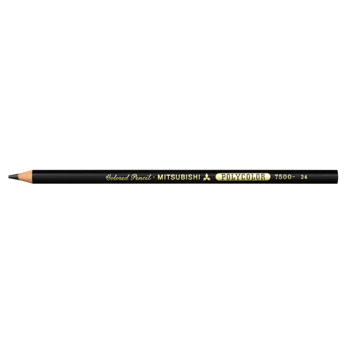 色鉛筆　ポリカラー７５００　＃２４　黒