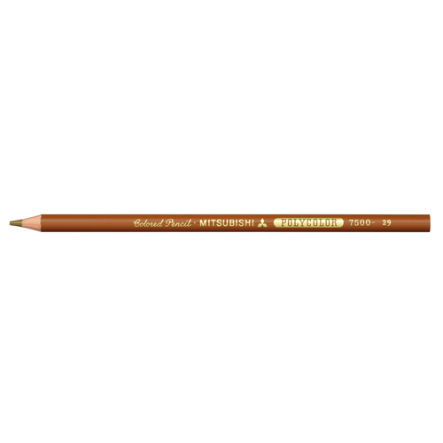 【三菱鉛筆】色鉛筆　ポリカラー７５００　＃２９　つち色 １Ｄ/K7500.29