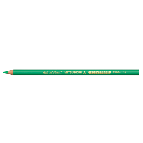 【三菱鉛筆】色鉛筆　ポリカラー７５００　＃３１　エメラルド色 １Ｄ/K7500.31