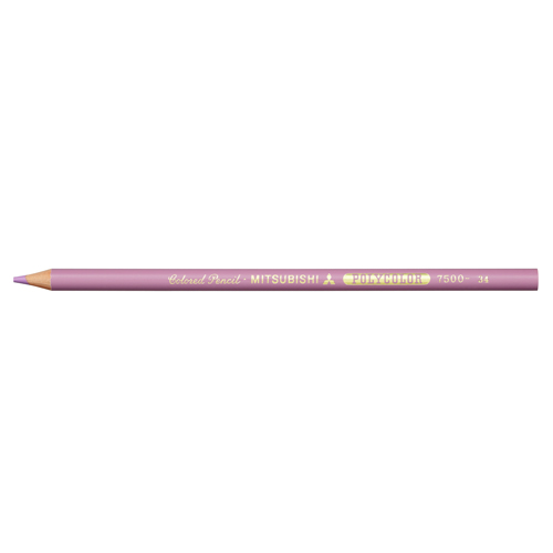 【三菱鉛筆】色鉛筆　ポリカラー７５００　＃３４　うす紫 １Ｄ/K7500.34
