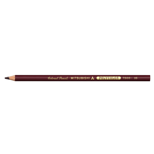 【三菱鉛筆】色鉛筆　ポリカラー７５００　＃３５　こい赤紫 １Ｄ/K7500.35
