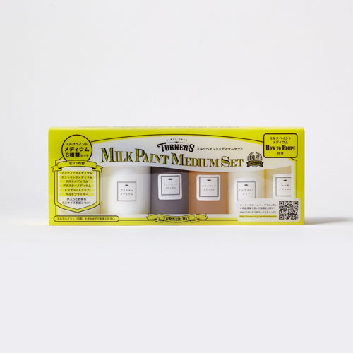 【ターナー】ミルクペイント　メディウムセット　３０ｍｌ　６色/MK03006C