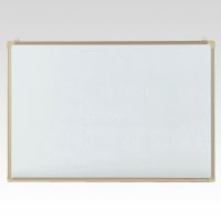 【クラウン】ホワイトボード壁掛　リバーホーロー製・アルミ枠　横型　外寸：横９００×縦６００×厚５５ｍｍ １枚/CR-WB23